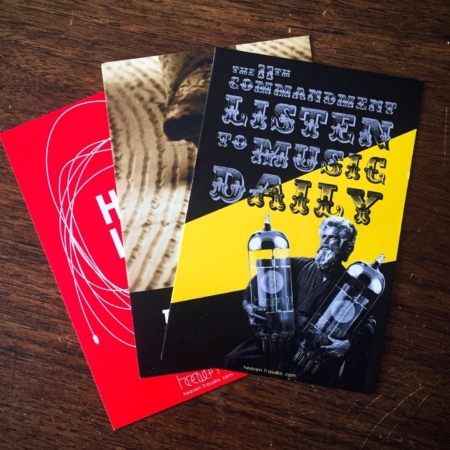 HiFi-themed Postcards